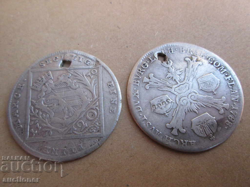 2 OLD TALER AUSTRIA SILVER - 7 2 OLD TALER AUSTRIA SILVER - 7