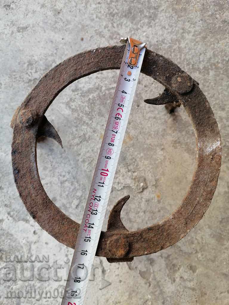 Auction An old forged sage, fireplace, grill, wrought iron wrought iron Auction An old forged sage, fireplace, grill, wrought iron wrought iron