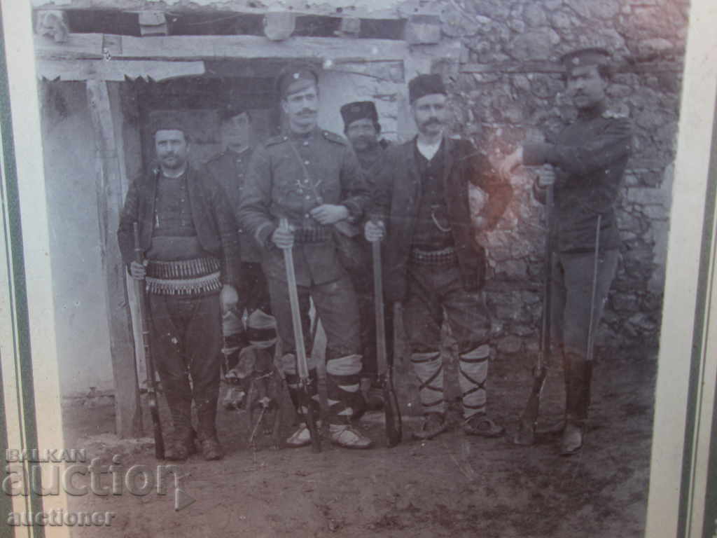OLD BIG PICTURE CARDBOARD UNIFORM, RIFLES, HAT with price 40.00 BGN | € 20.45 OLD BIG PICTURE CARDBOARD UNIFORM, RIFLES, HAT with price 40.00 BGN | € 20.45