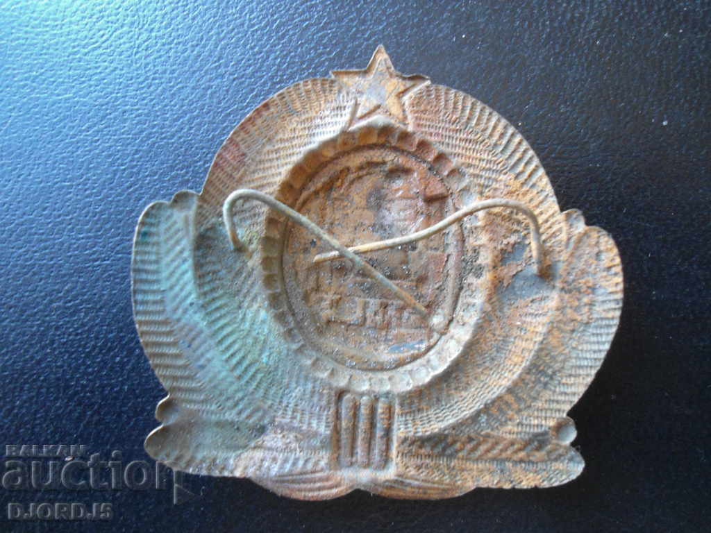 Old metal badge from the sauce - 5