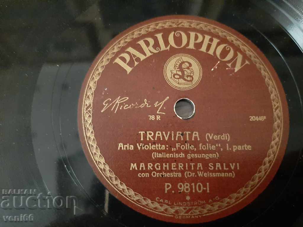 Auction  Turntable - bitumen shellac bakelite