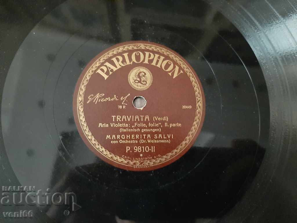 Delivery of Turntable - bitumen shellac bakelite