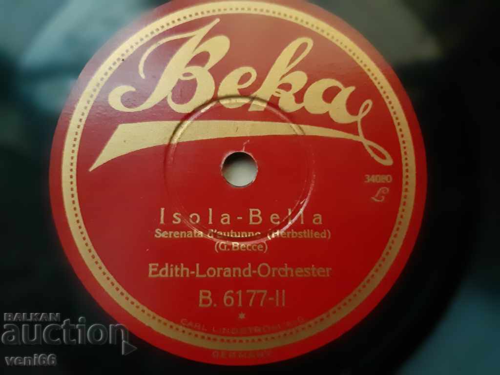 Auction Gramophone record - bitumen shellac bakelite medium size Auction Gramophone record - bitumen shellac bakelite medium size