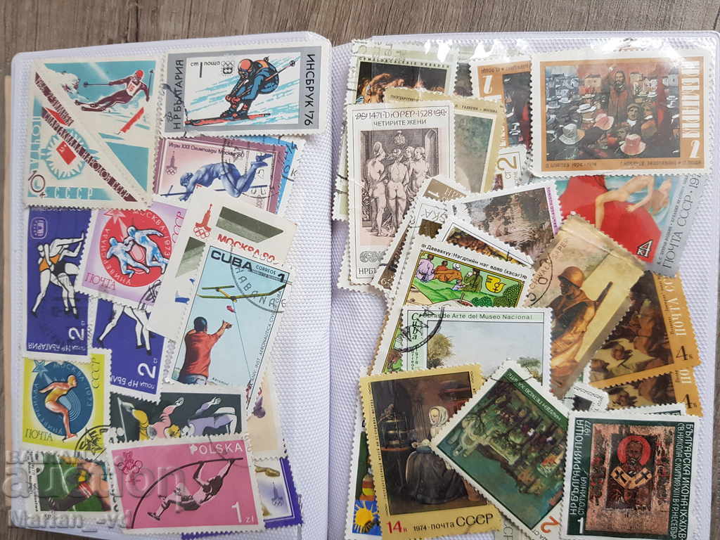 Collection of old postage stamps - 653 pieces - 7