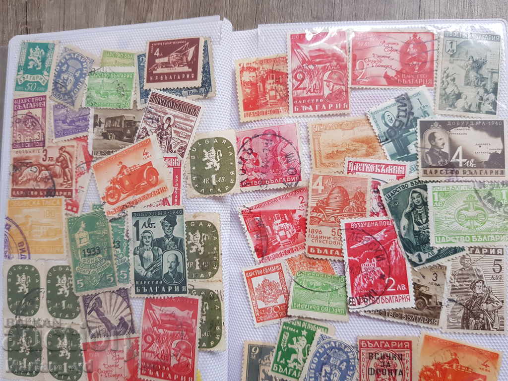 Колекция стари пощински марки - 653 броя