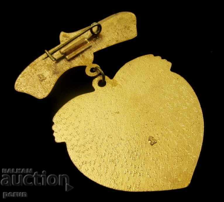 Auction RARE SIGN-FROM RUSSIA WITH LOVE-USSR-GERMANY-REBUILDING-ENAMEL Auction RARE SIGN-FROM RUSSIA WITH LOVE-USSR-GERMANY-REBUILDING-ENAMEL