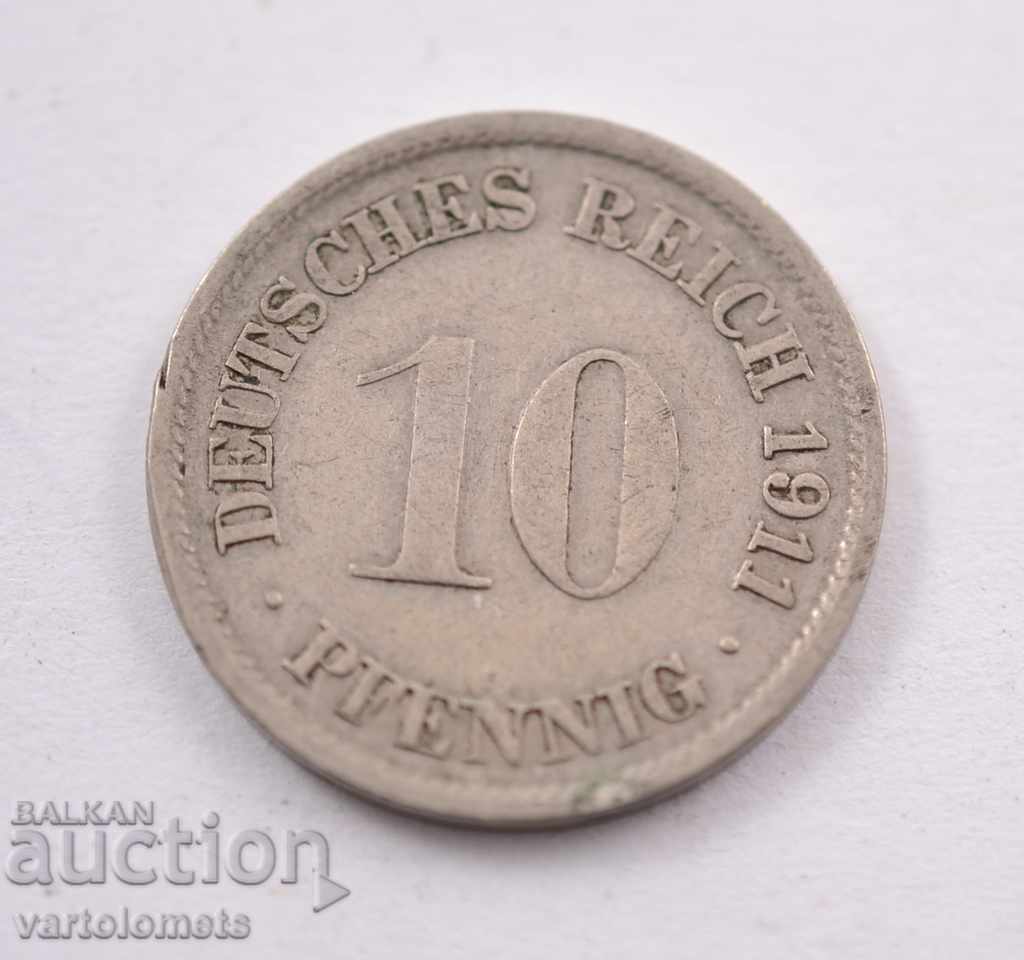 10 pfennig 1911 - Germania