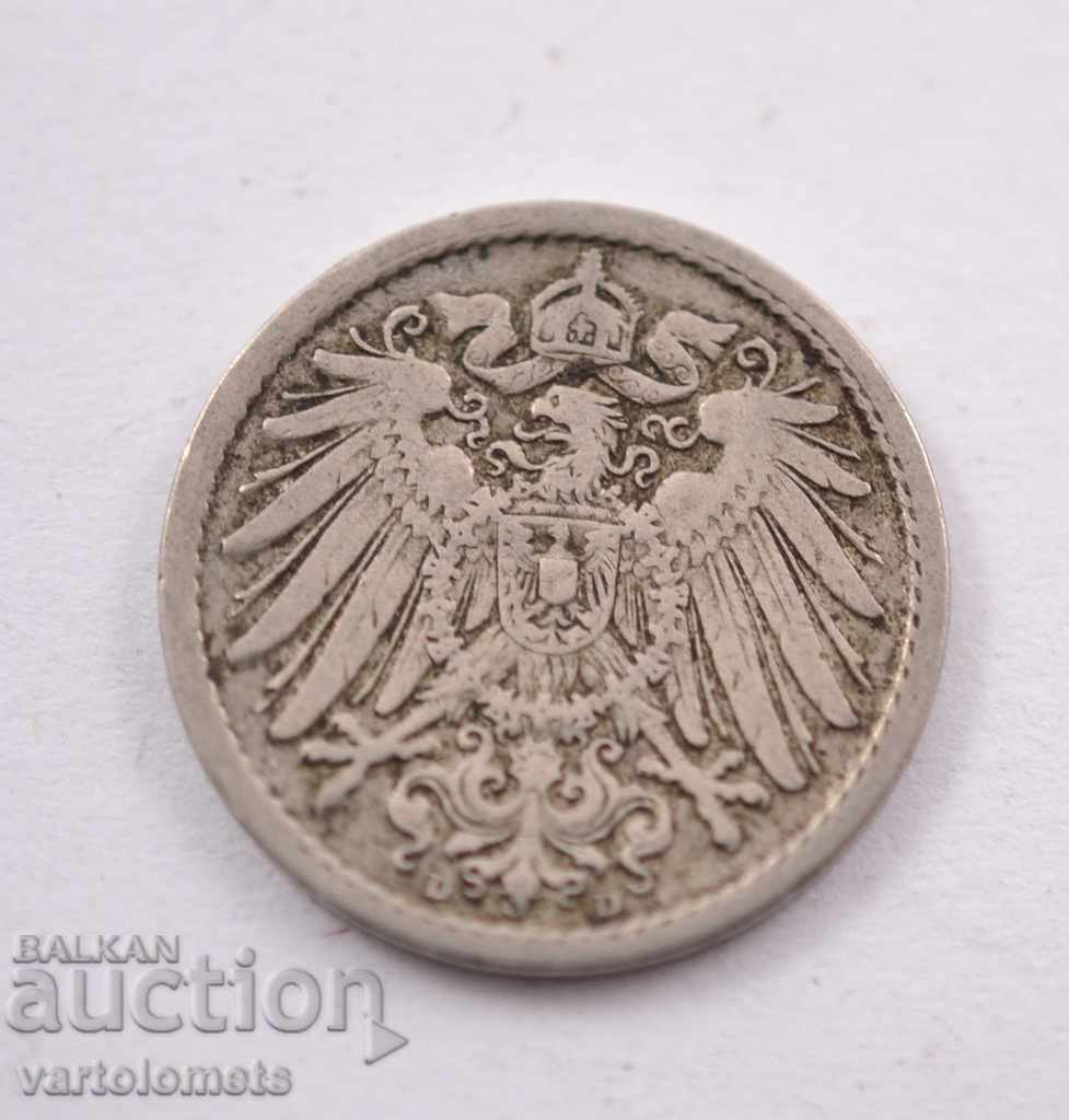 5 pfennig 1898 - Germany with price 2.00 BGN | € 1.02