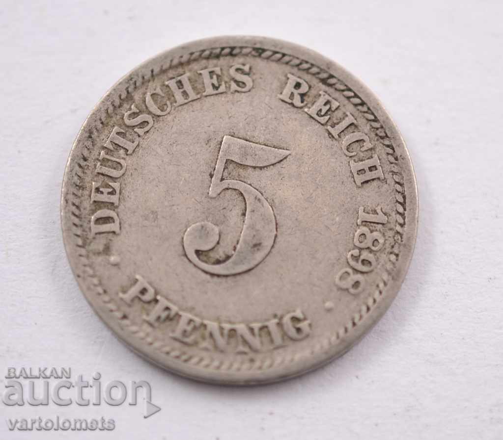 5 пфенига 1898  -  Германия