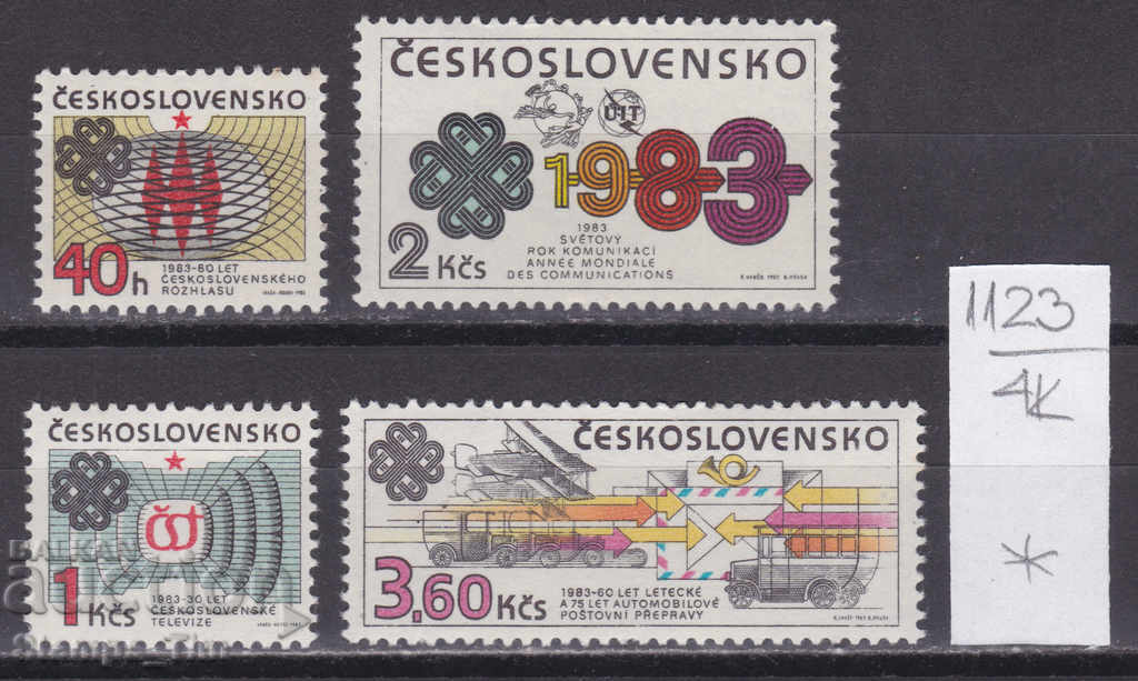 4K1123 / Επικοινωνίες Τσεχοσλοβακίας 1983 (* / **)