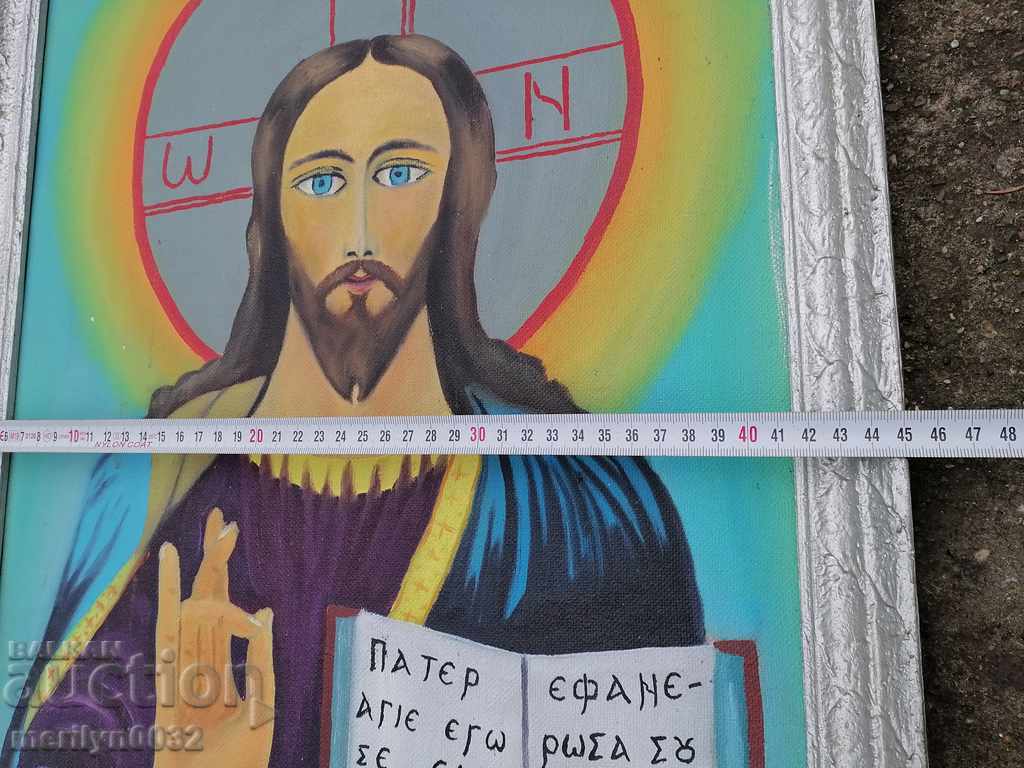 Oil painting icon coloring from the social period 80's - 5 Oil painting icon coloring from the social period 80's - 5