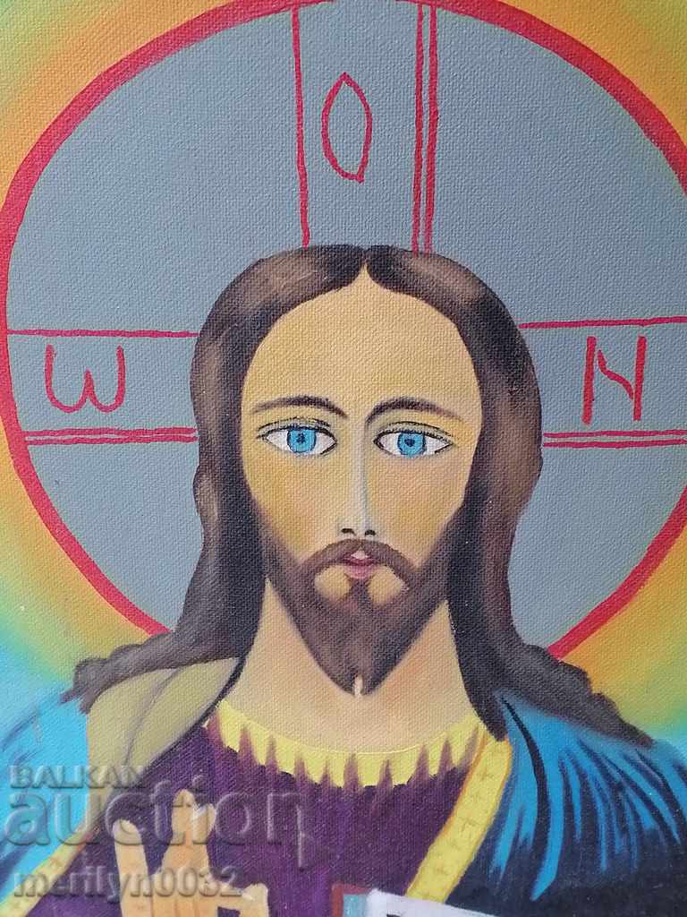 Oil painting icon coloring from the social period 80's - 6 Oil painting icon coloring from the social period 80's - 6