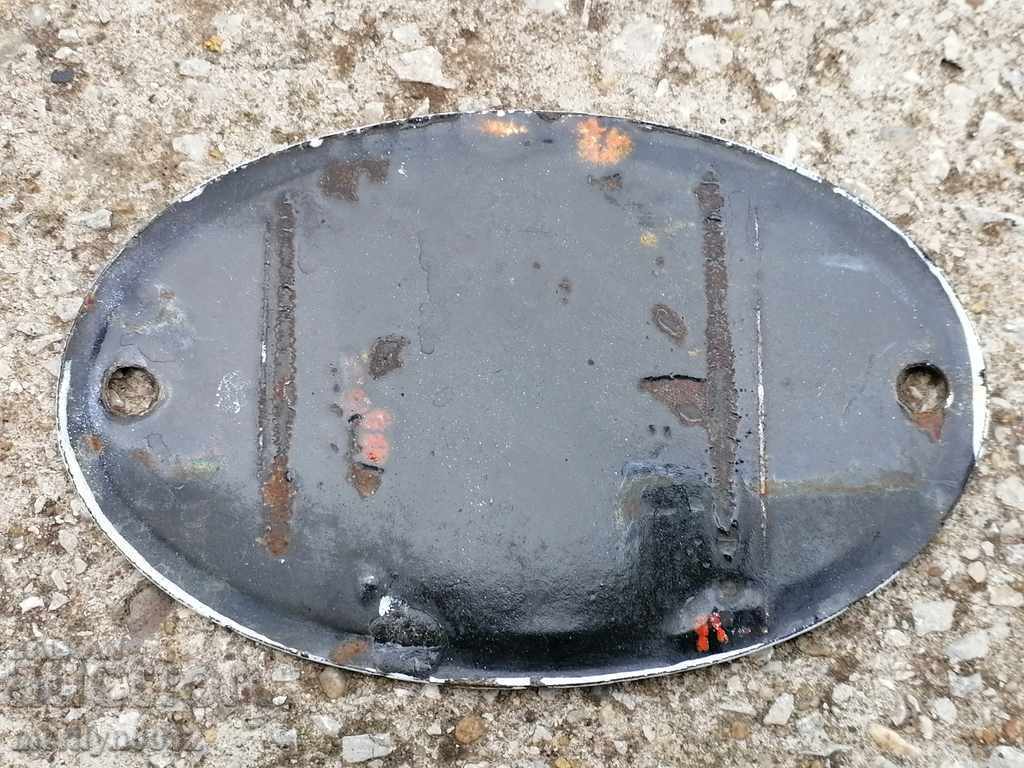Enamelled license plate for a motor vehicle, car, motorcycle - 5