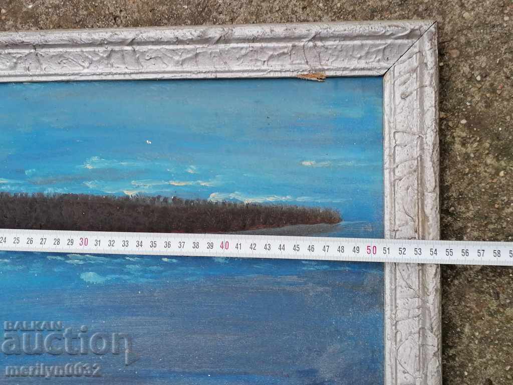 Auction Old oil painting phaser color from the social period of the People's Republic of Bulgaria Auction Old oil painting phaser color from the social period of the People's Republic of Bulgaria