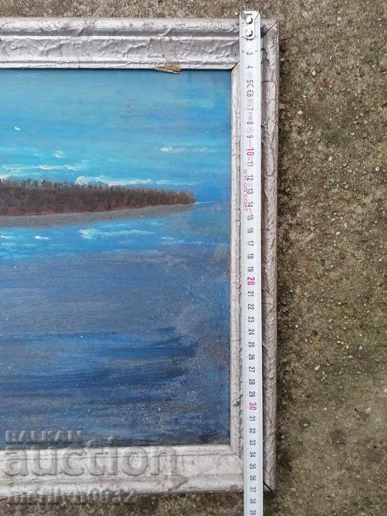 Delivery of Old oil painting phaser color from the social period of the People's Republic of Bulgaria Delivery of Old oil painting phaser color from the social period of the People's Republic of Bulgaria