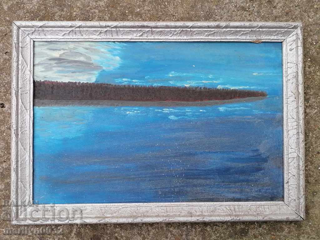 Old oil painting phaser color from the social period of the People's Republic of Bulgaria - 5 Old oil painting phaser color from the social period of the People's Republic of Bulgaria - 5