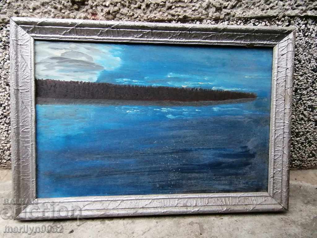 Old oil painting phaser color from the social period of the People's Republic of Bulgaria - 6 Old oil painting phaser color from the social period of the People's Republic of Bulgaria - 6