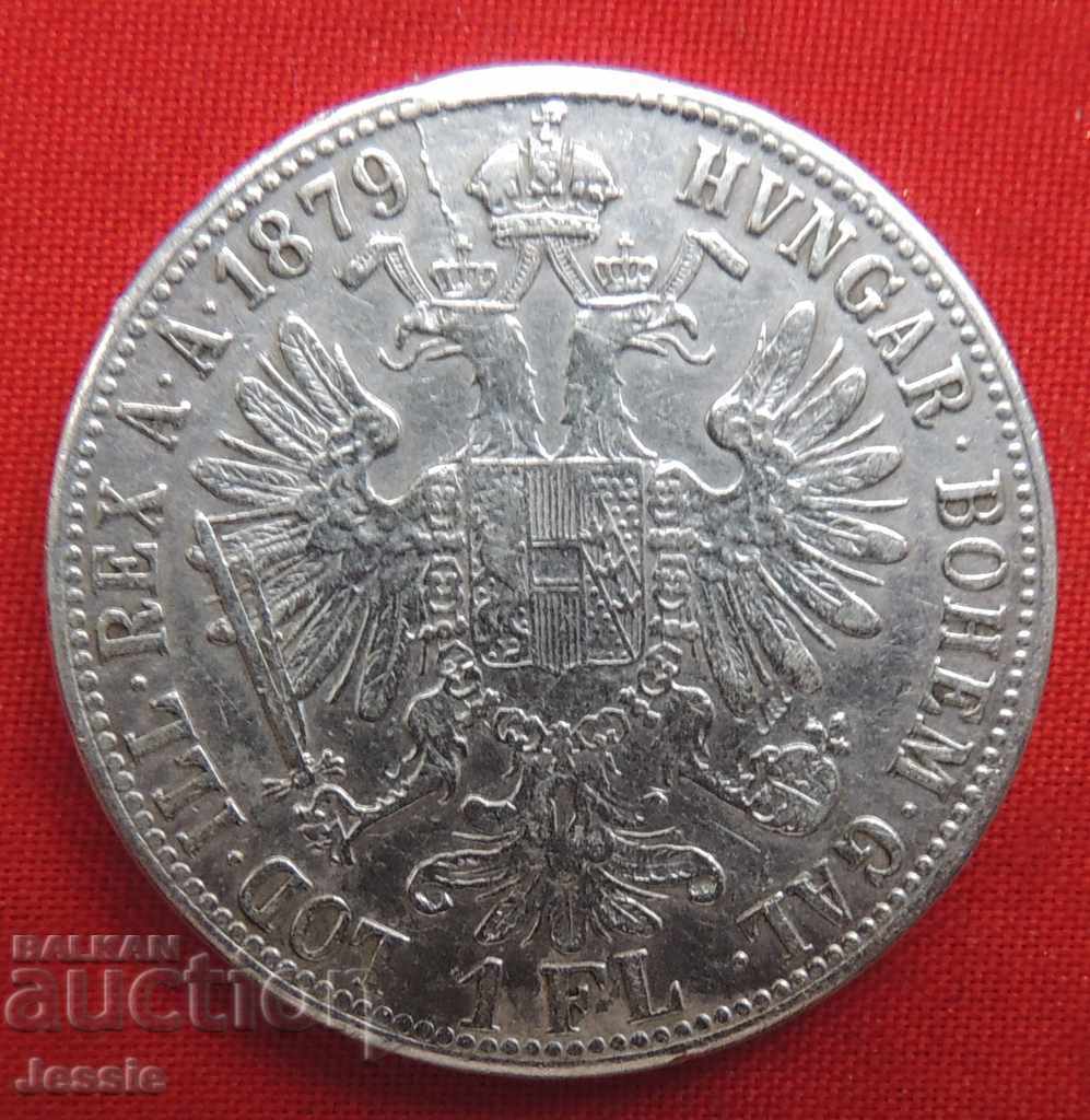 1 florin 1879 Austria argint - Umeraș