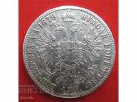 1 florin 1879 Austria argint - Umeraș