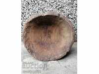 Дървена паница купа дървения дървен съд гаванка примитив