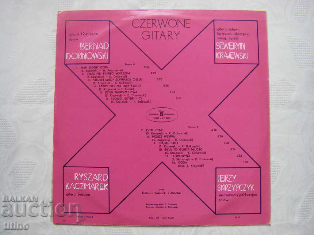 Red Guitars - Rhythm of the Earth, Polish Nagrania Muse, SXL 116 - 5