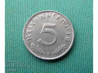 Germany- 5 Reich Pfennig 1947 D-Munich-very rare.BZC