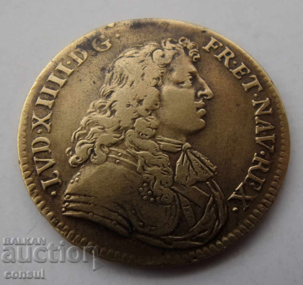 Franta-Ludovic XIV-1 liard 1674 .BZC cu preț € 20.45 | 40.00 BGN