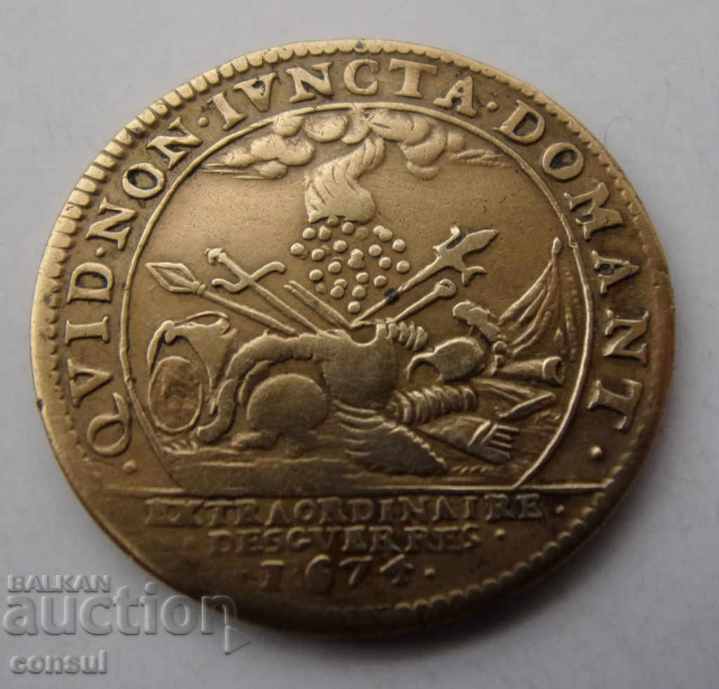 Франция-Луи XIV-1 лиард 1674 .БЗЦ