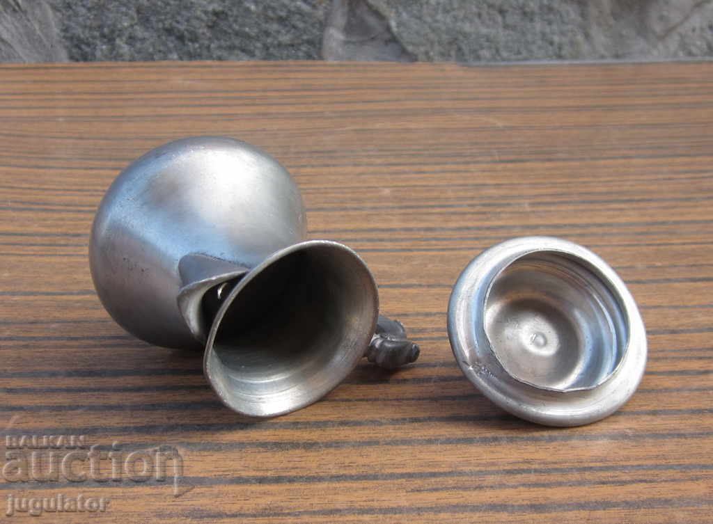 Loreti old Italian metal marked milk jug - 5 Loreti old Italian metal marked milk jug - 5