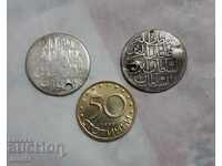 2 pieces of ottoman coins silver silver ottoman coin