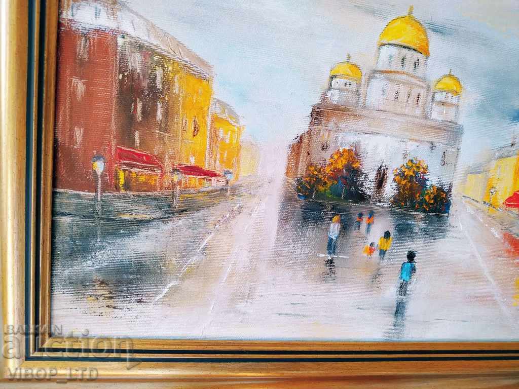 Painting 40/50/oil/canvas/frame/signed with price € 127.82 | 249.99 BGN