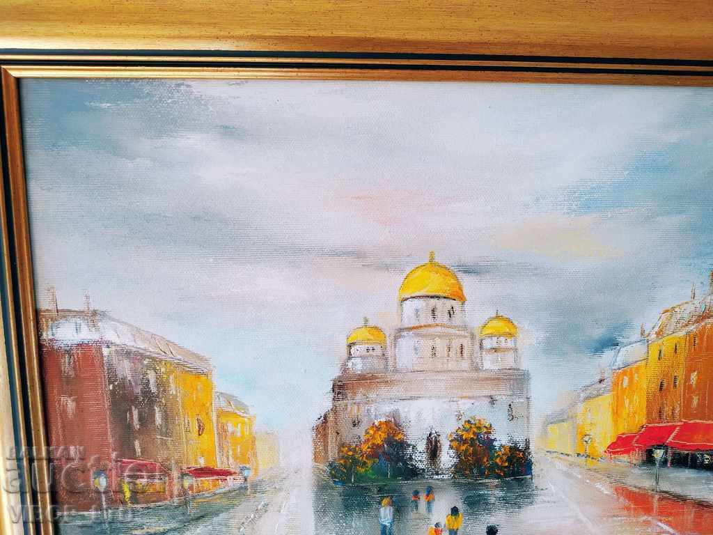 Auction Painting 40/50/oil/canvas/frame/signed Auction Painting 40/50/oil/canvas/frame/signed