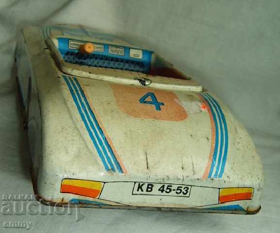 Auction Old metal tin toy cart, mechanism. Missing Auction Old metal tin toy cart, mechanism. Missing