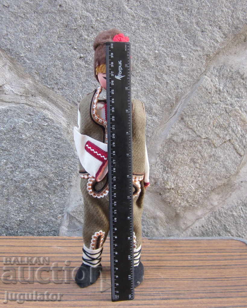 Bulgarian folk doll statuette man in national costume - 5
