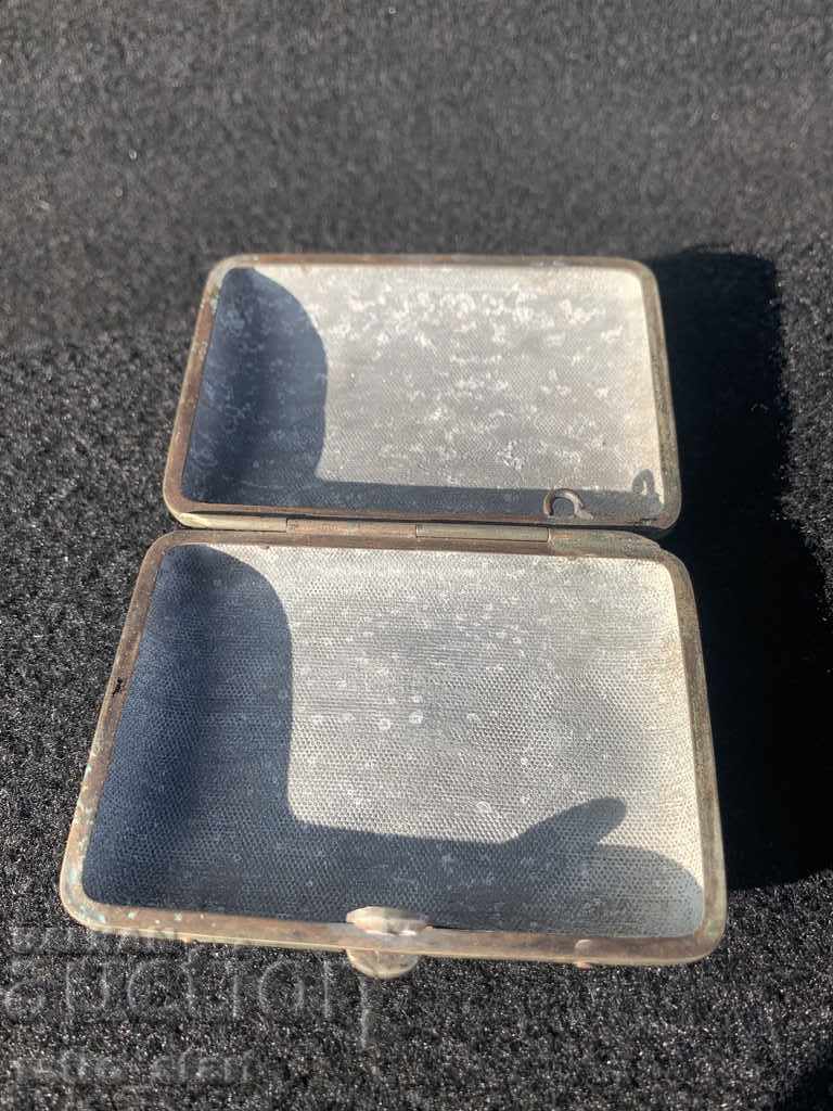Old cigarette case, aluminum. - 6 Old cigarette case, aluminum. - 6