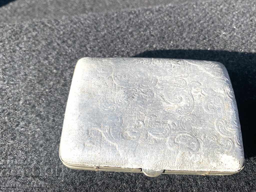 Old cigarette case, aluminum. - 7 Old cigarette case, aluminum. - 7