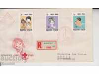 First day envelope Registered mail Red Cross