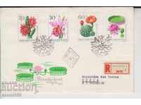 First day envelope Registered mail Cacti Orchids