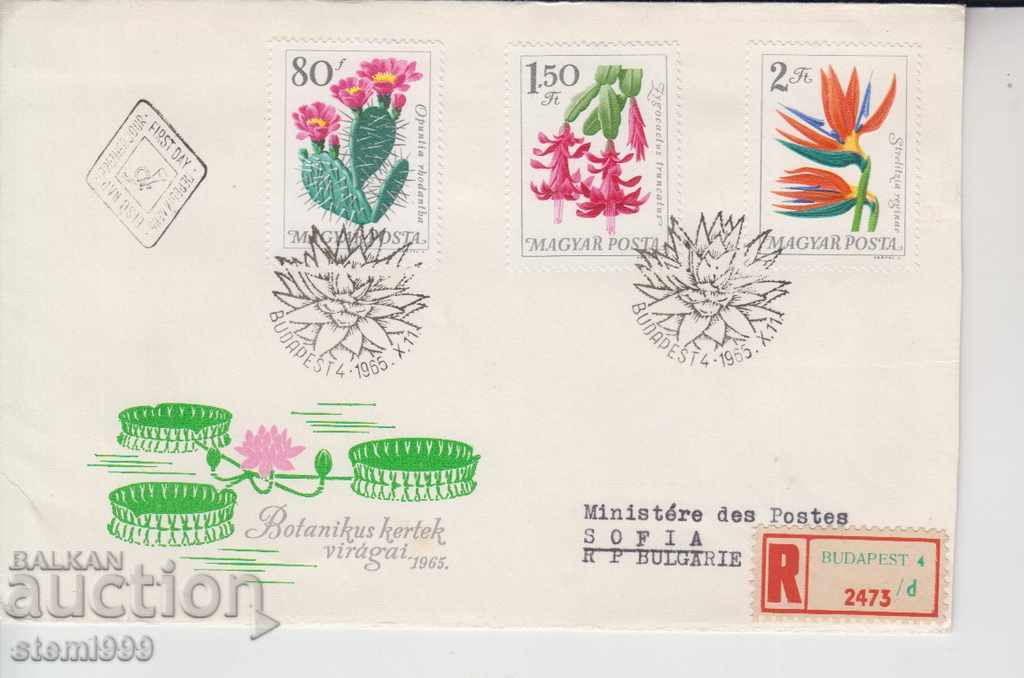 First day envelope Registered mail Cacti Orchids