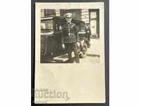 1857 Kingdom of Bulgaria policeman in front of a car 20s