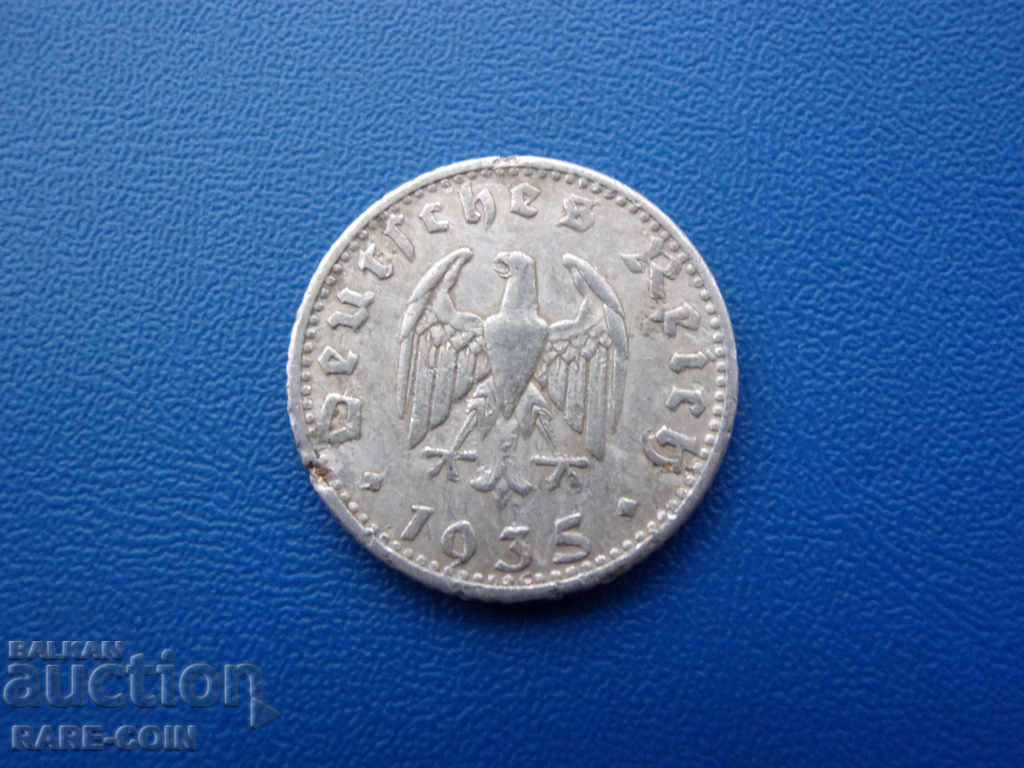 RS (34)  Германия- III-тия райх-50 пфенига 1935 D-Мюнхен.БЗЦ с цена € 3.07 | 6.00 лв.
