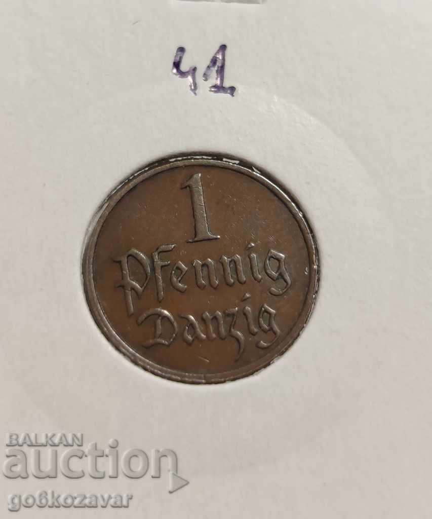 Germany-Danzig 1 Pfennig 1930 RARE!
