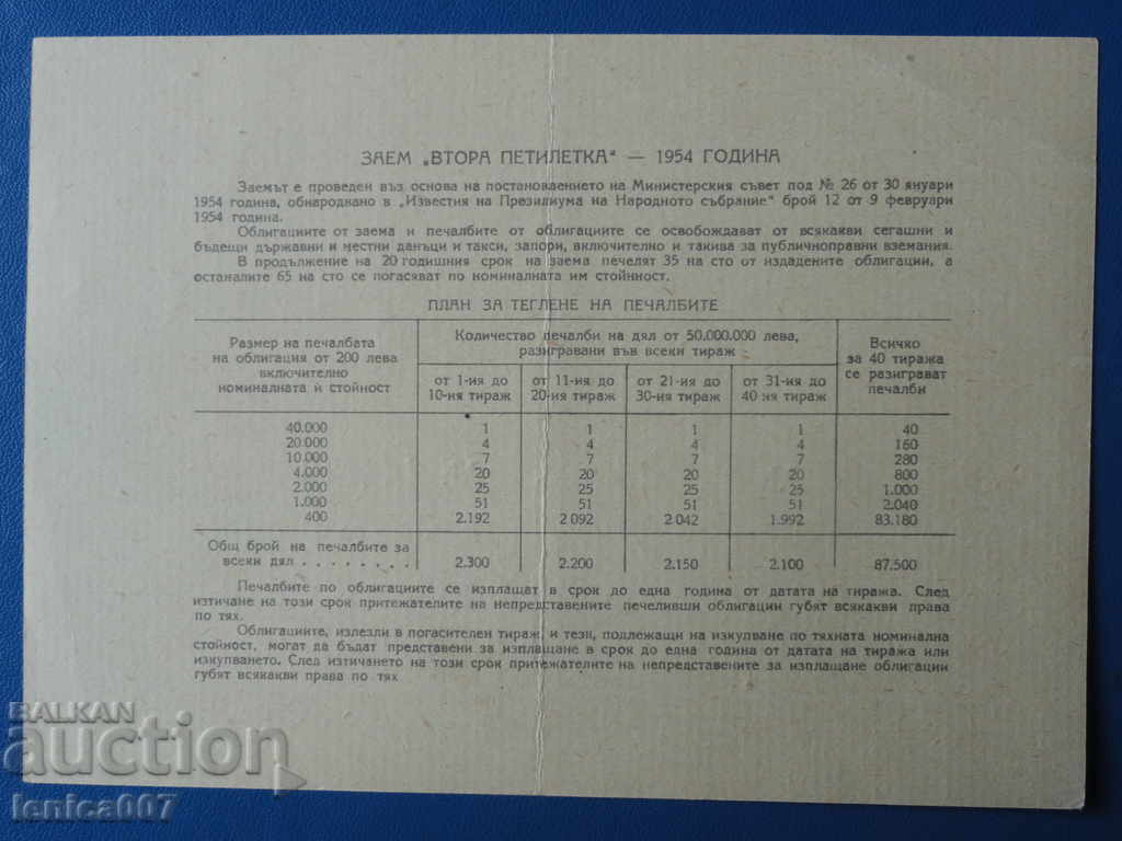 Bulgaria 1954 - 20 BGN - 6