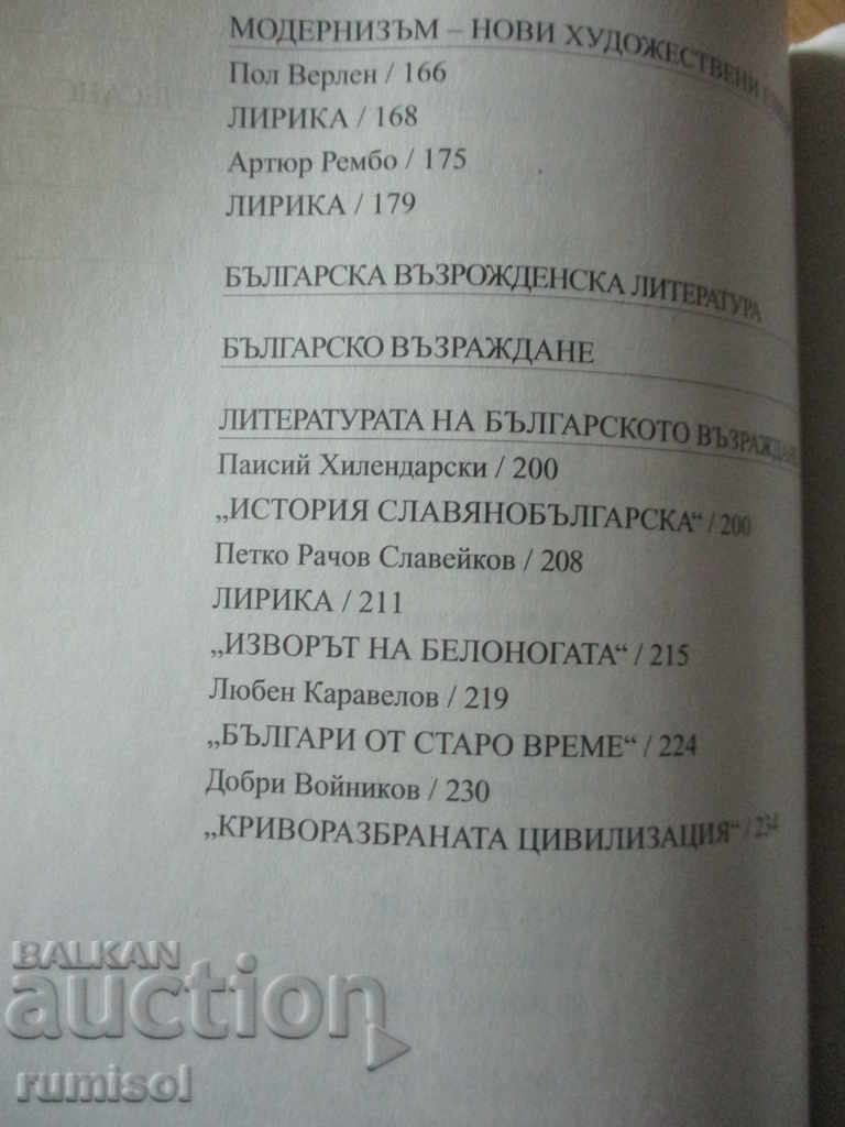 Доставка на Литература - 10 клас - Просвета, Задължителна подготовка