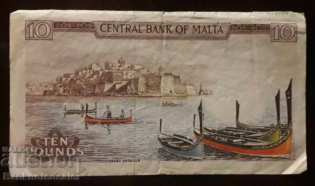 Malta 10 Lira 1967 Pick 33 Ref 4168 with price 110.00 BGN | € 56.24 Malta 10 Lira 1967 Pick 33 Ref 4168 with price 110.00 BGN | € 56.24