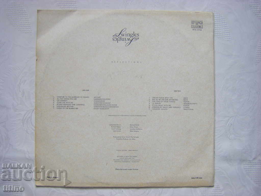 Delivery of WTA 12134 - The Swingles - Reflections Delivery of WTA 12134 - The Swingles - Reflections