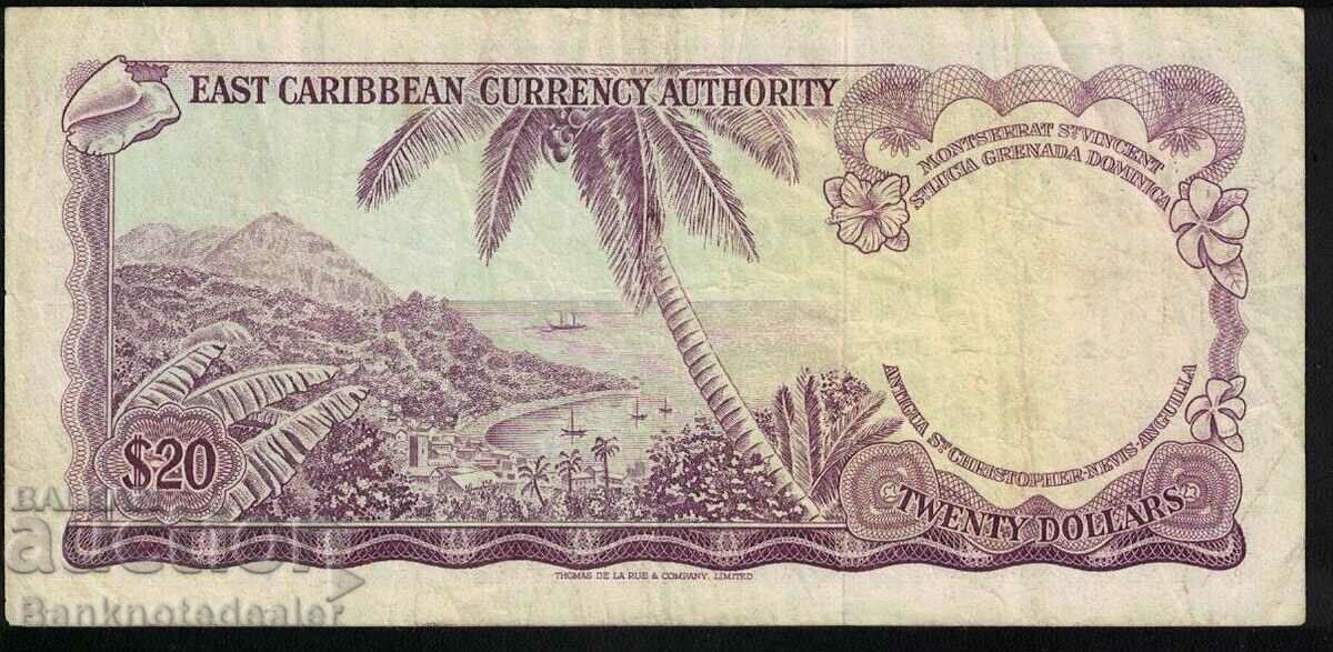 Eastern Caribbean 20 Dollars 1965 Pick 15 Ref 5504 with price 150.00 BGN | € 76.69 Eastern Caribbean 20 Dollars 1965 Pick 15 Ref 5504 with price 150.00 BGN | € 76.69