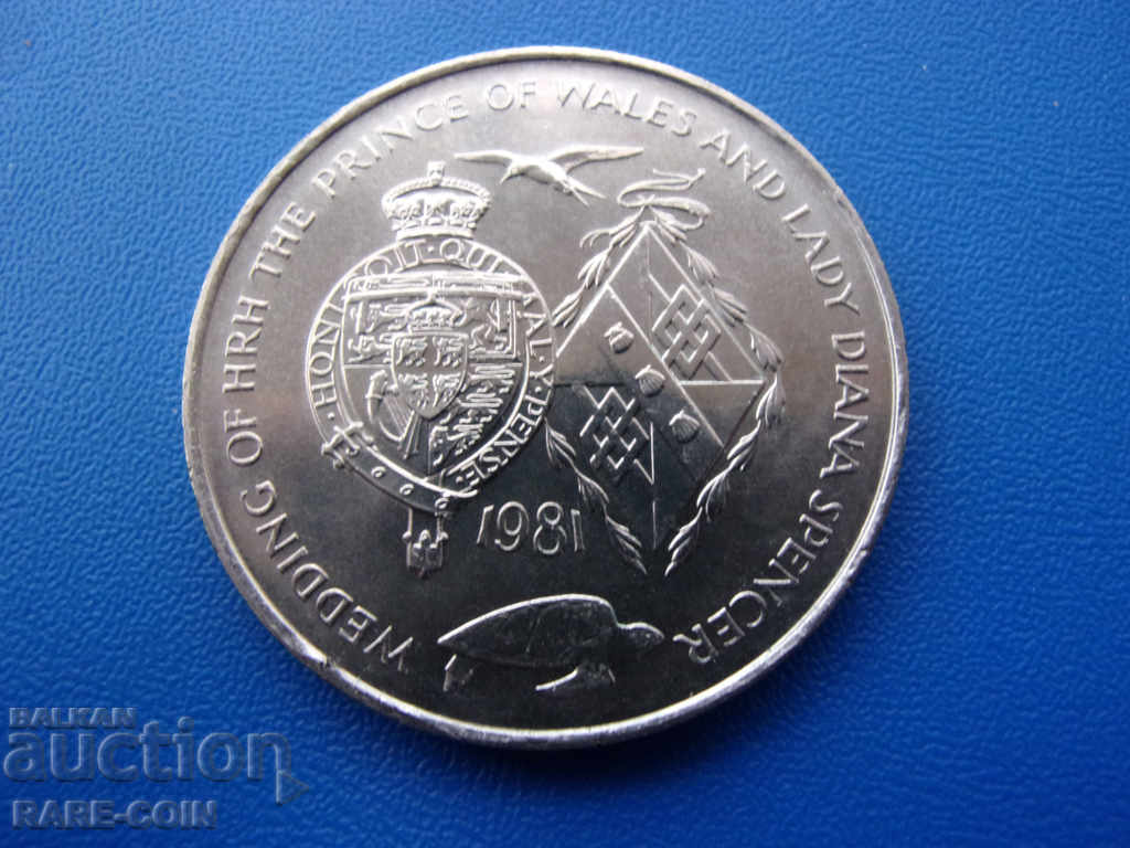 RS (35) Ascension Island-25 pence 1981.BZC