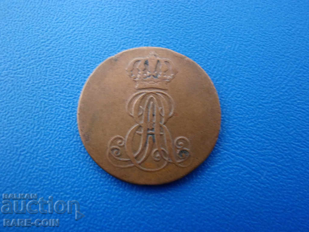 RS (35) Germania-Hannover-2 pfennig 1843 A- an foarte rar cu preț € 17.90 | 35.01 BGN