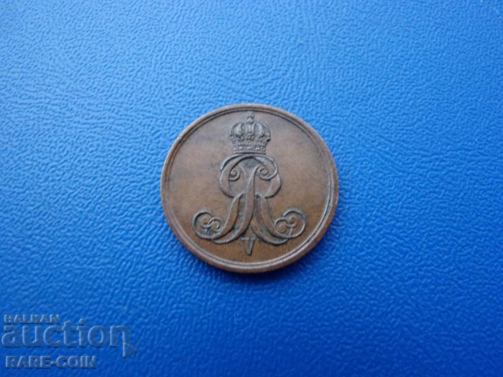 RS(35) Германия-Хановер-1 пфениг 1858- рядка година .БЗЦ с цена € 10.23 | 20.01 лв.